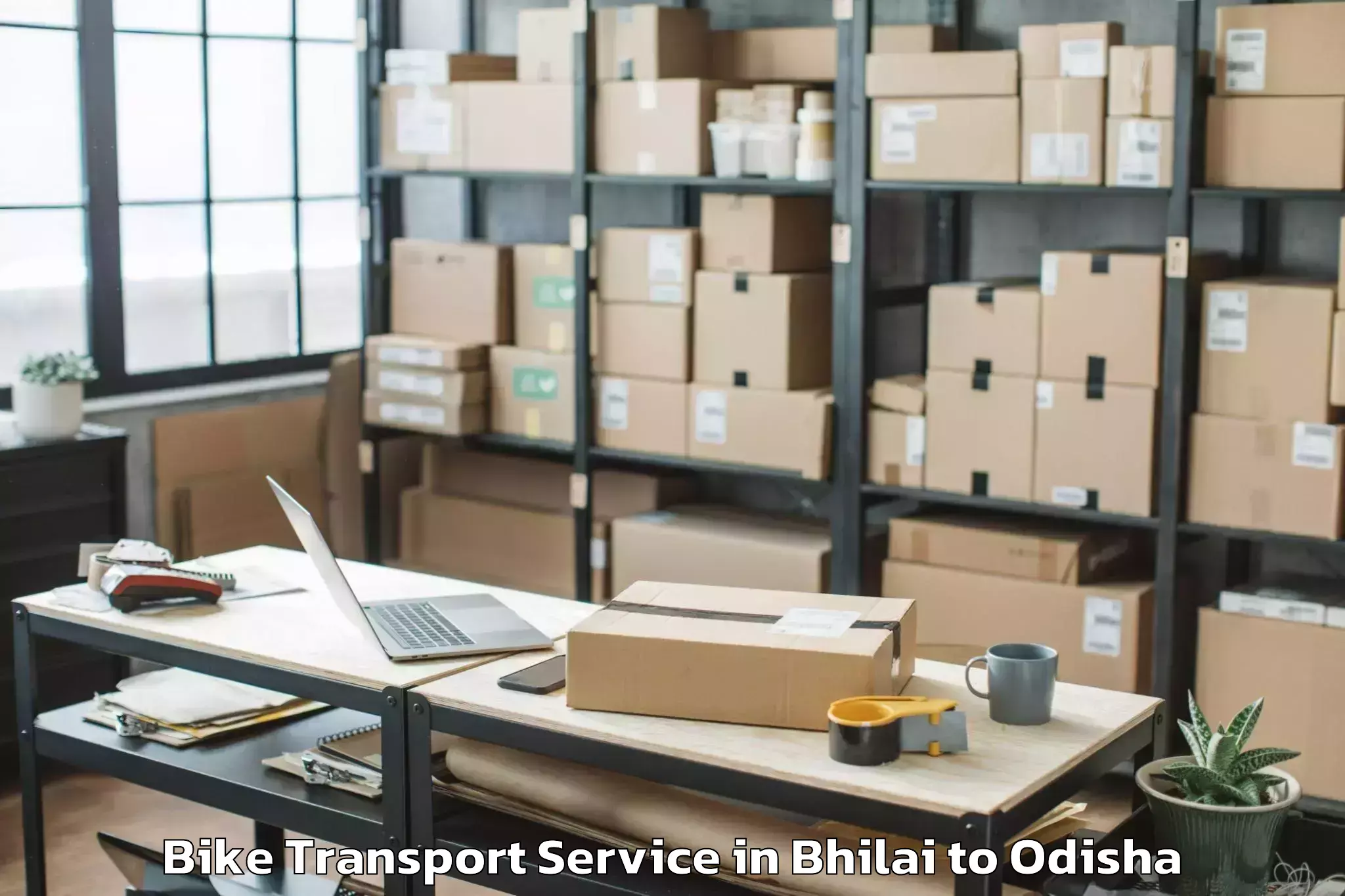 Top Bhilai to Nuapada Bike Transport Available